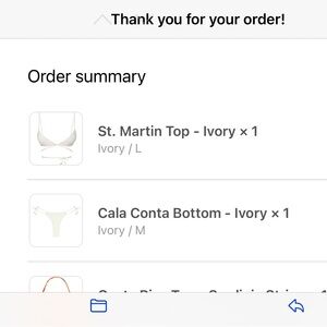 Monday Swimwear Ivory Bikini Set